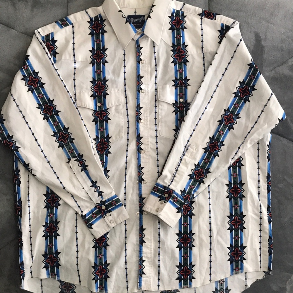 Men’s western Wranglers snap-up shirt size 2X